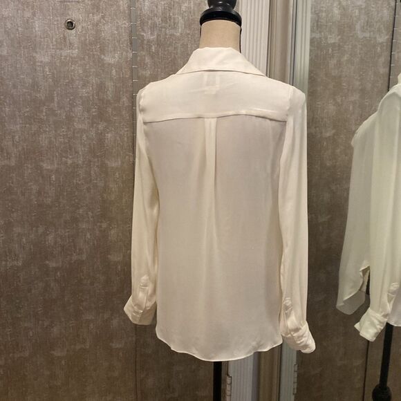 Haute Hippie Cream Silk blouse, XS - Picture 6 of 7